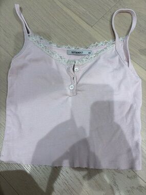 Women’s Suite Benedict pink strappy tank size XS